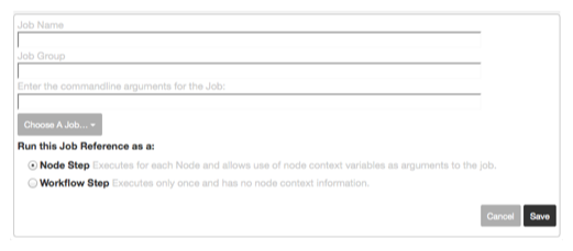 Job reference step type