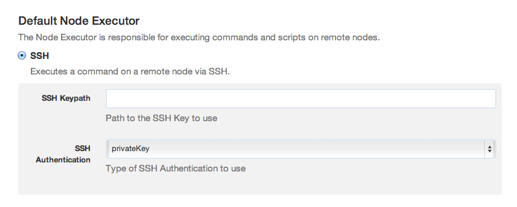 Default Node Executor Choice