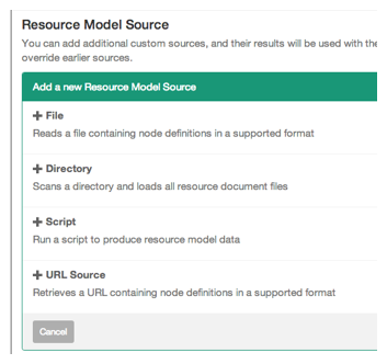 Add Resource Model Source