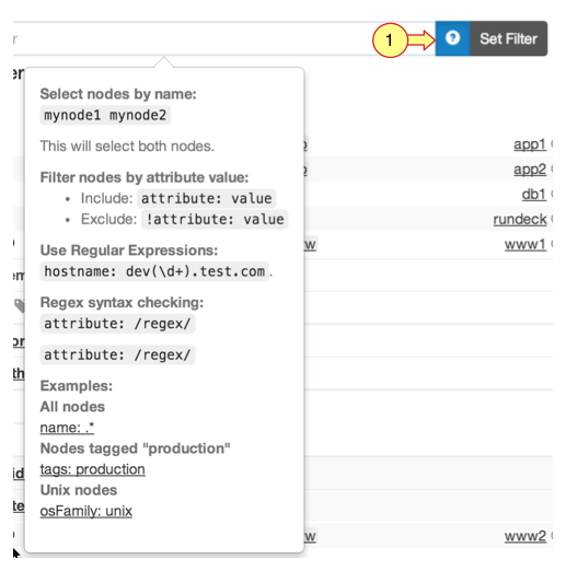 Filter expressions help