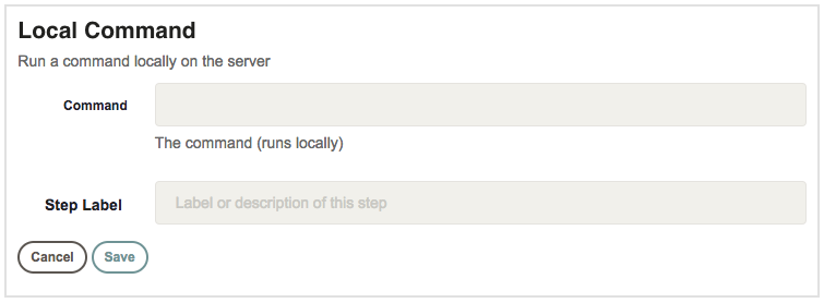 Local Command Step