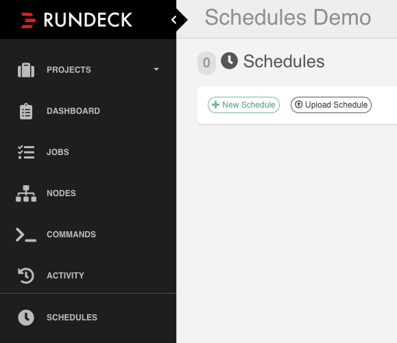 Project Schedules Sidebar