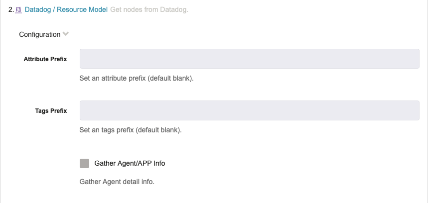 Datadog Resource Model - Configuration