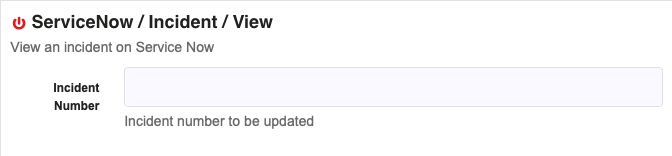 Service Now / Incident / View