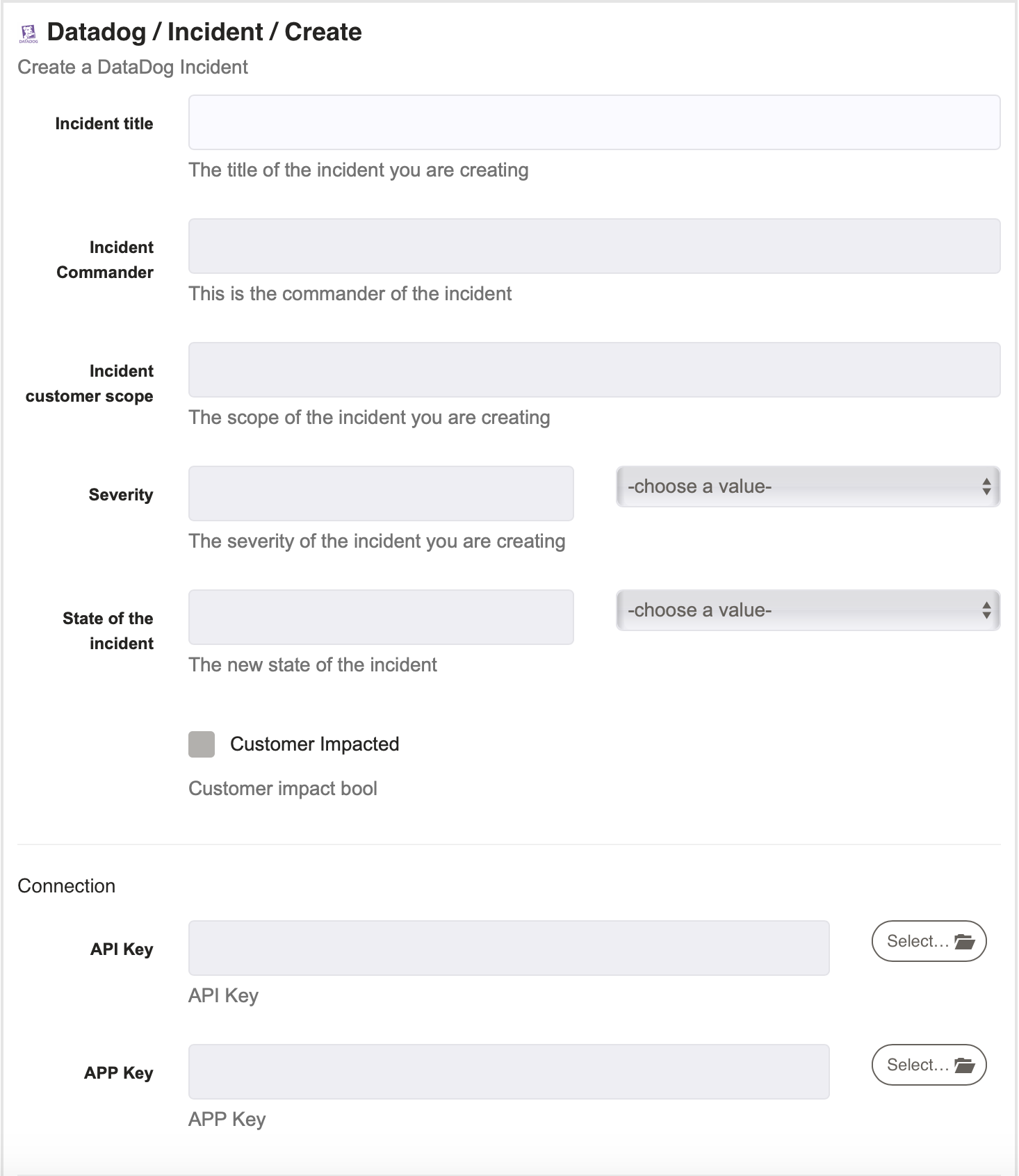 Datadog - Create Incident