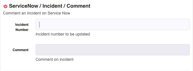 ServiceNow / Incident / Comment