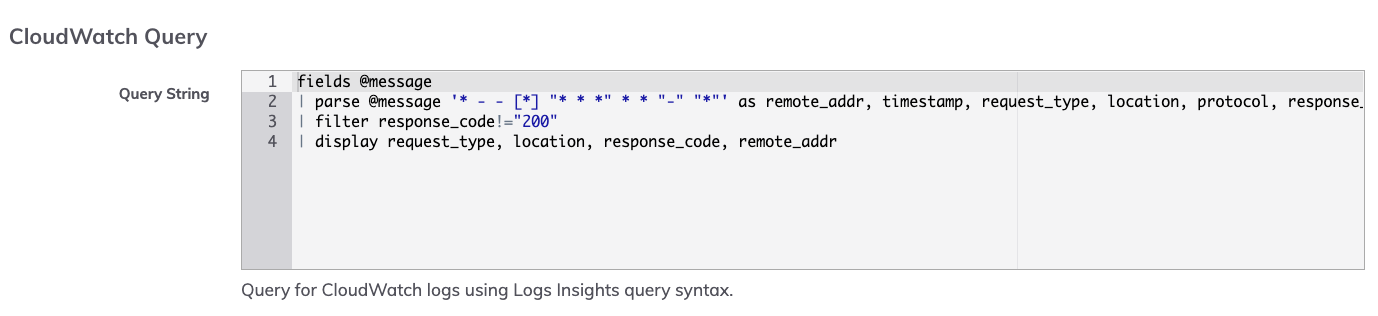 Ad Hoc CloudWatch Logs Query