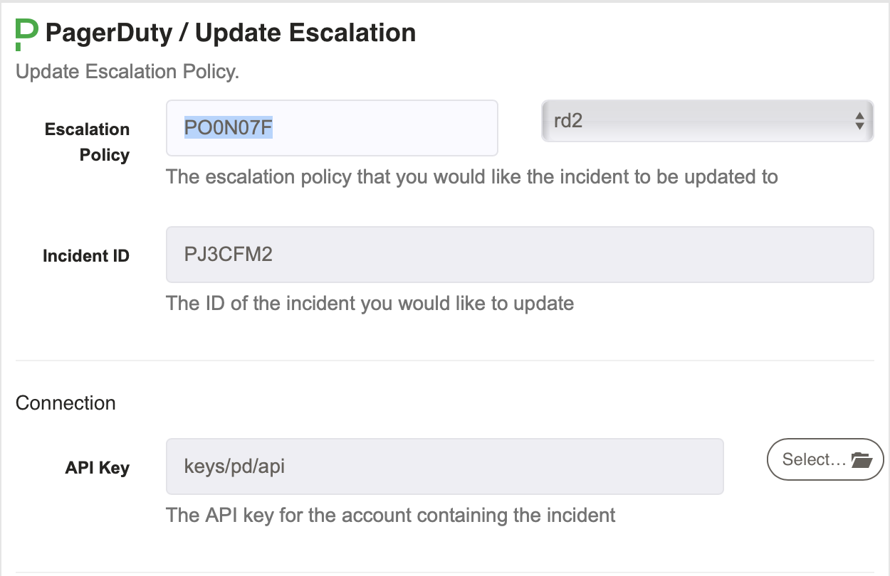 PagerDuty - Update Escalation