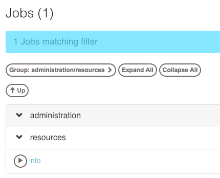 Job filtered list