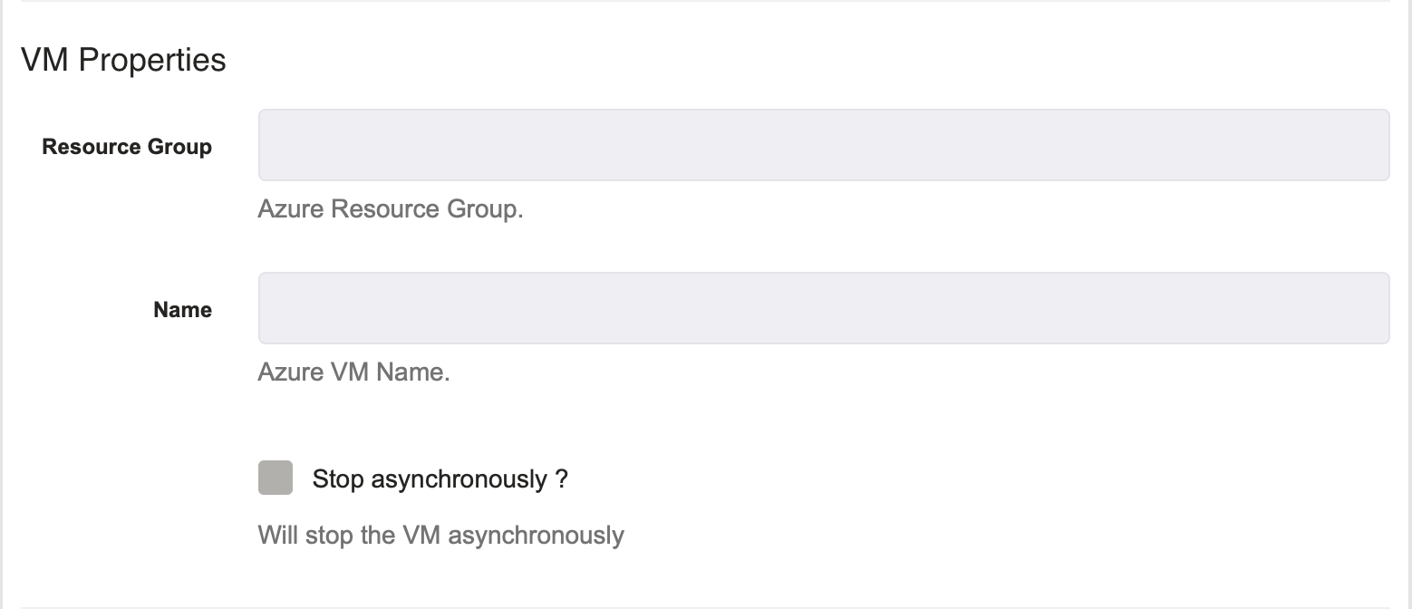 Azure - Stop VM - VM Properties