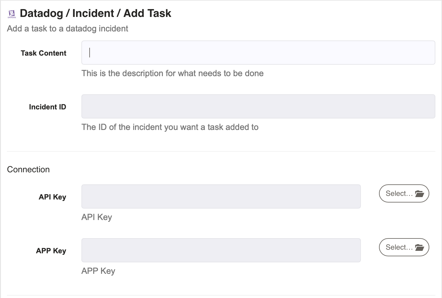 Datadog - Add Task