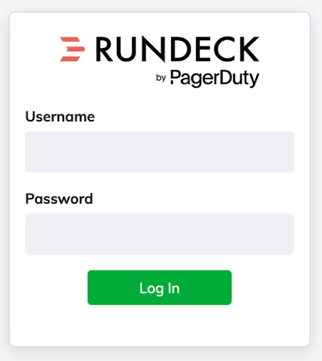 Login page