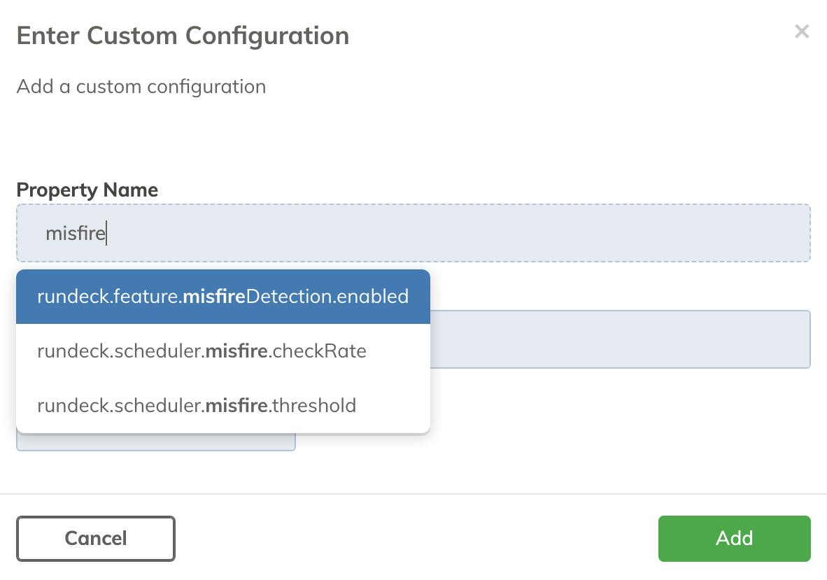 Job Misfire Config