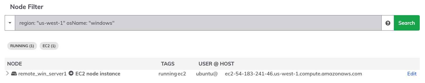 Remote node dispatch windows example