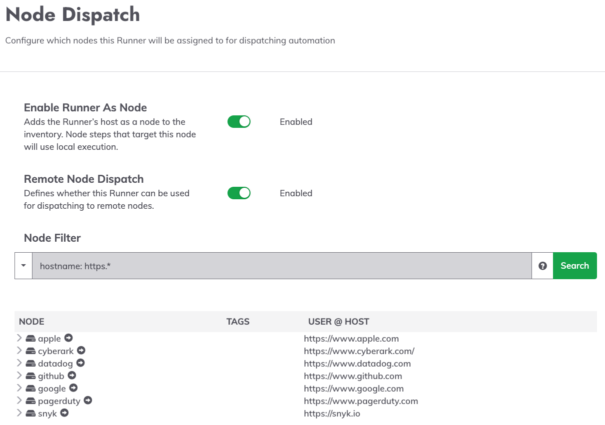 Node Dispatch