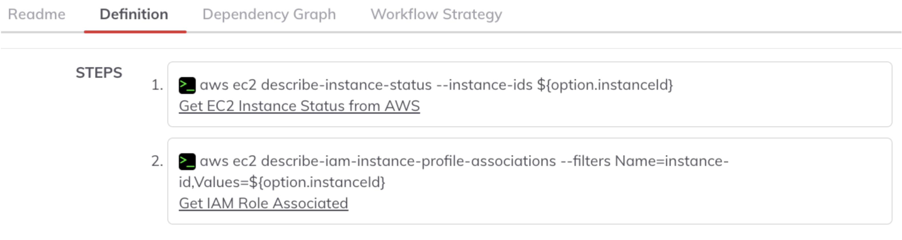 AWS CLI in a Job Step