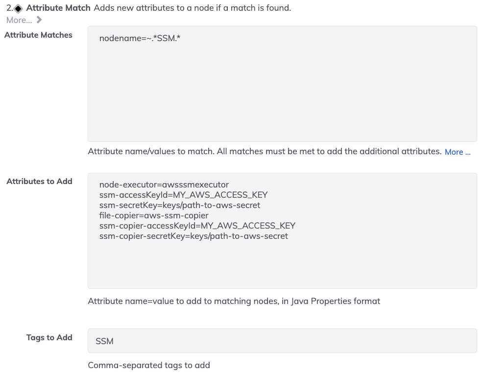 Attribute Match Assigns Node Executor to Specific Nodes