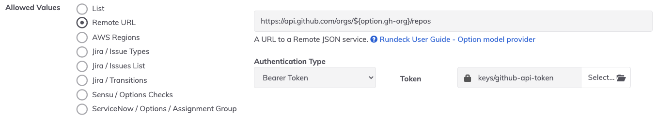 Remote URL Job Options