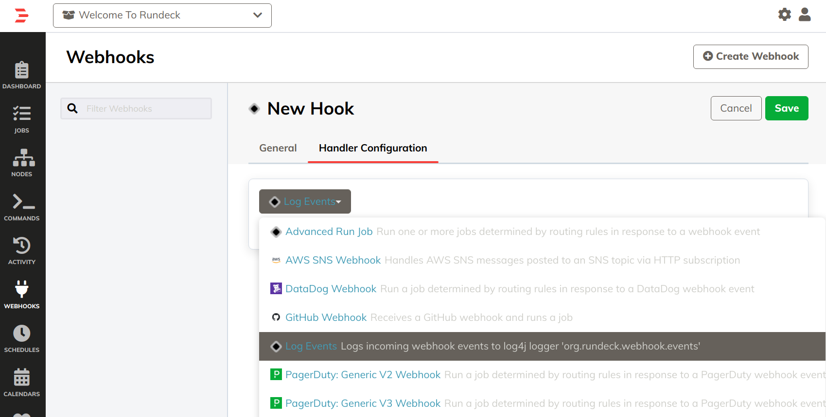 Log Events - Webhook Plugin