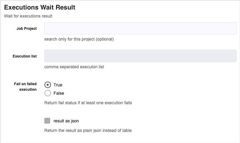 Executions Wait Result