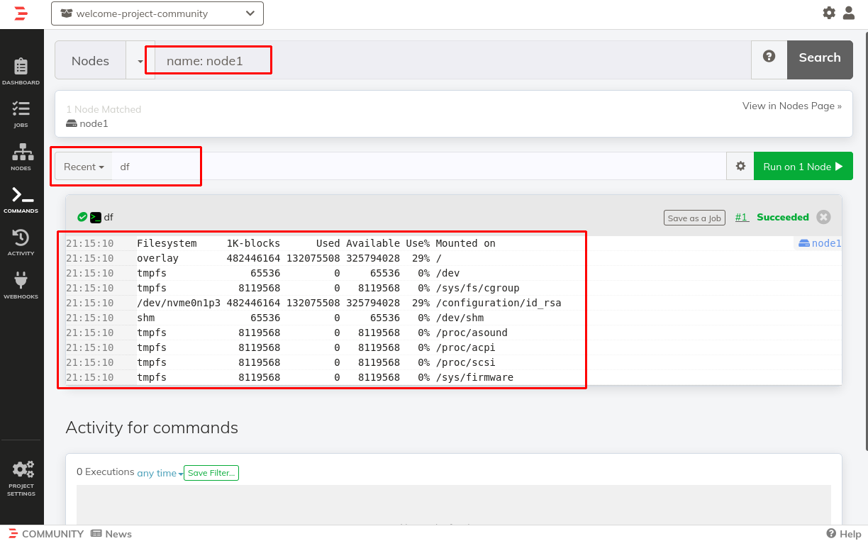 Command Output