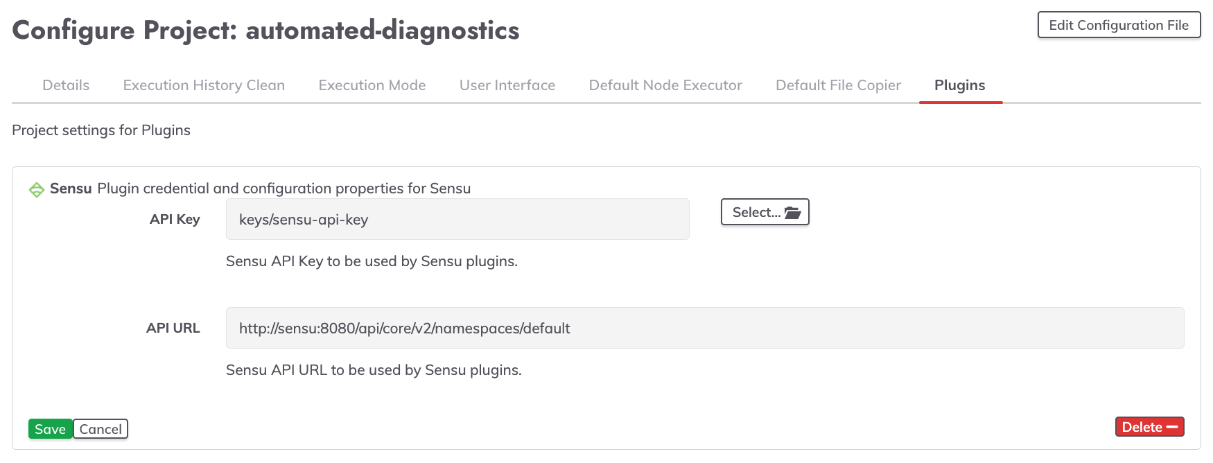 Sensu Plugin Suite Project Config