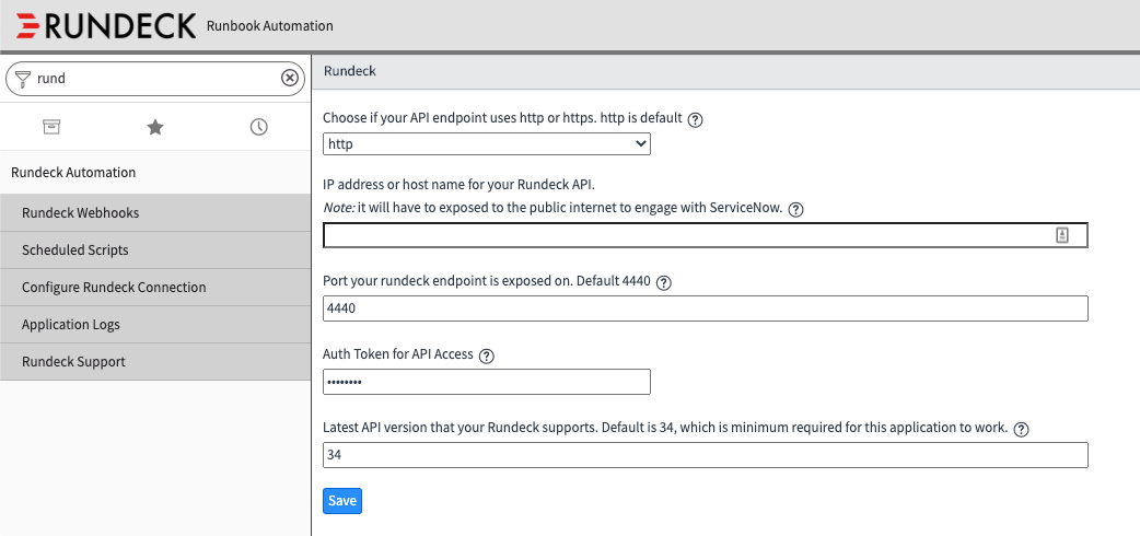 Configuration Settings