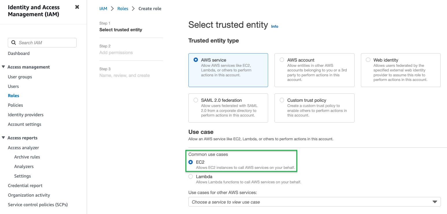 Select Entity Type