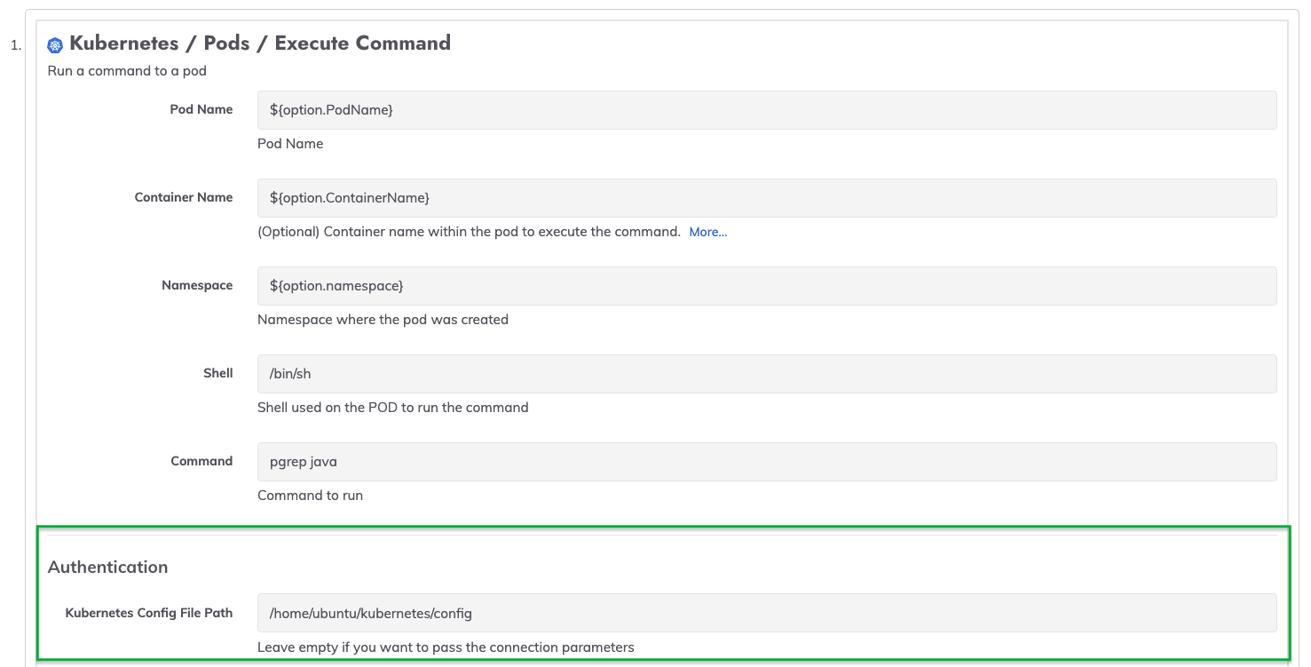 Custom KubeConfig