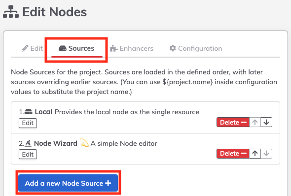 Adding a new Node Source