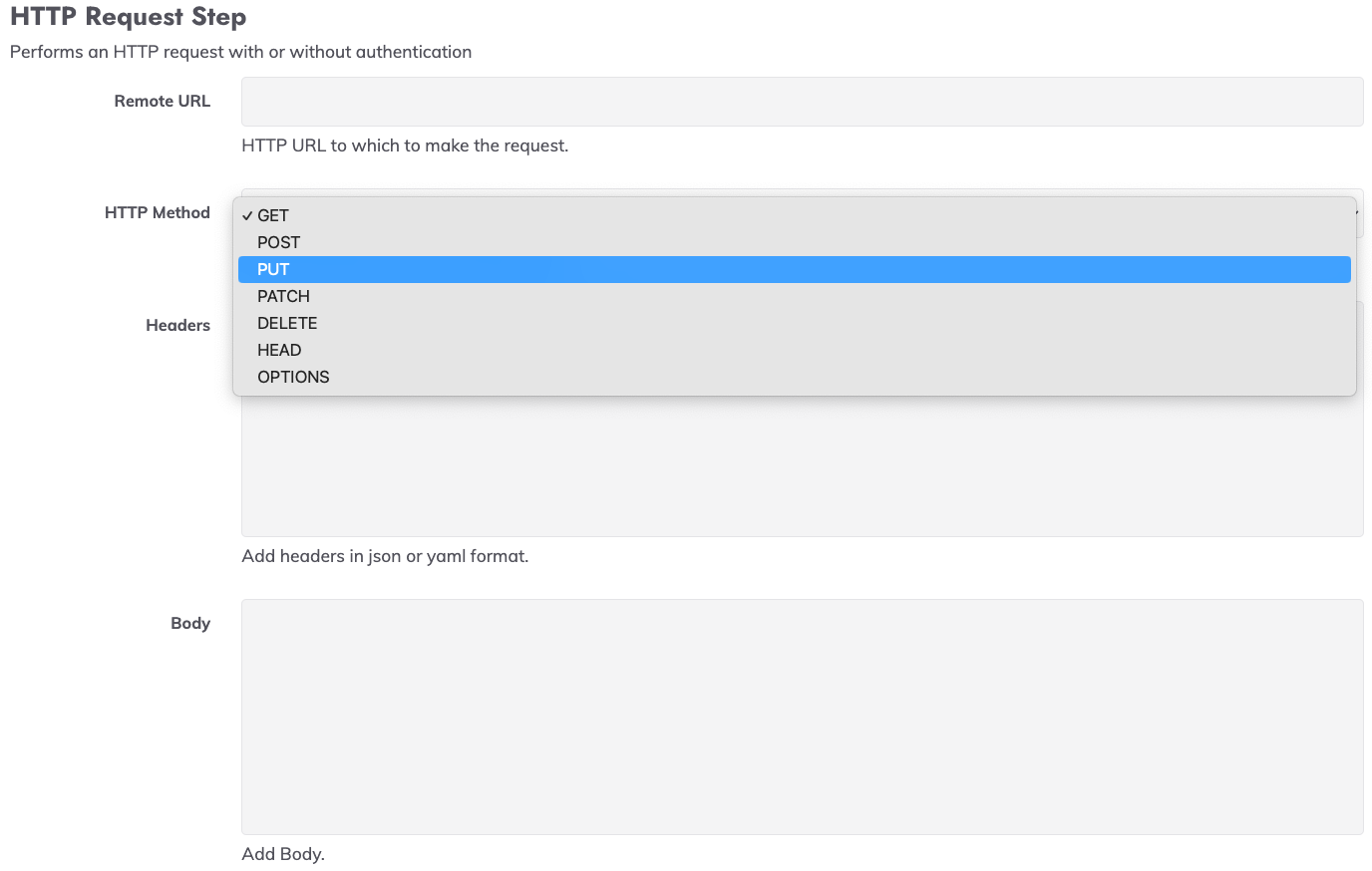 HTTP Request Workflow