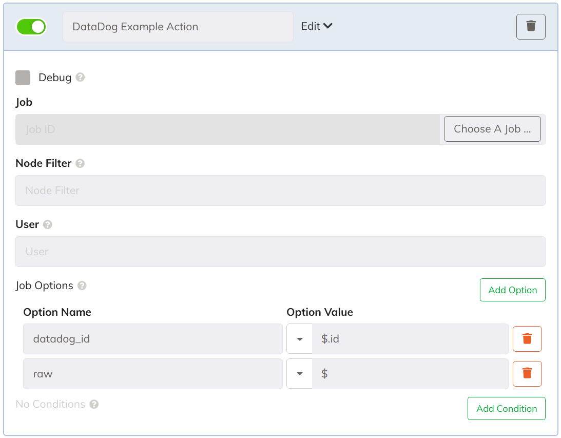 Datadog Webhook - Rule