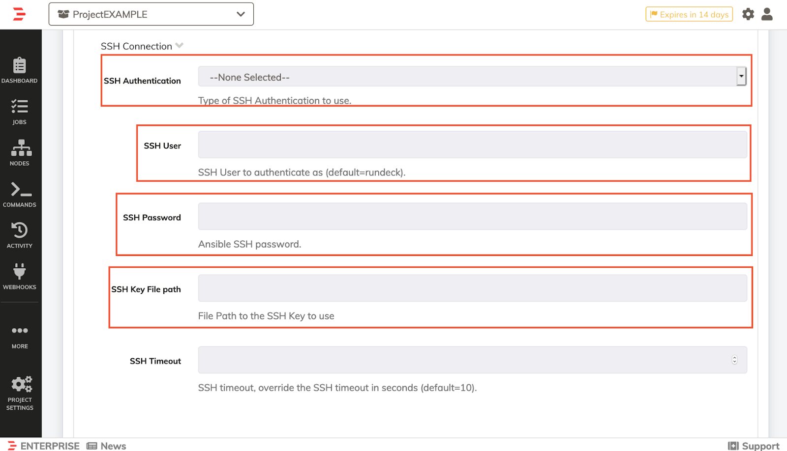 Ansible Node Source Auth