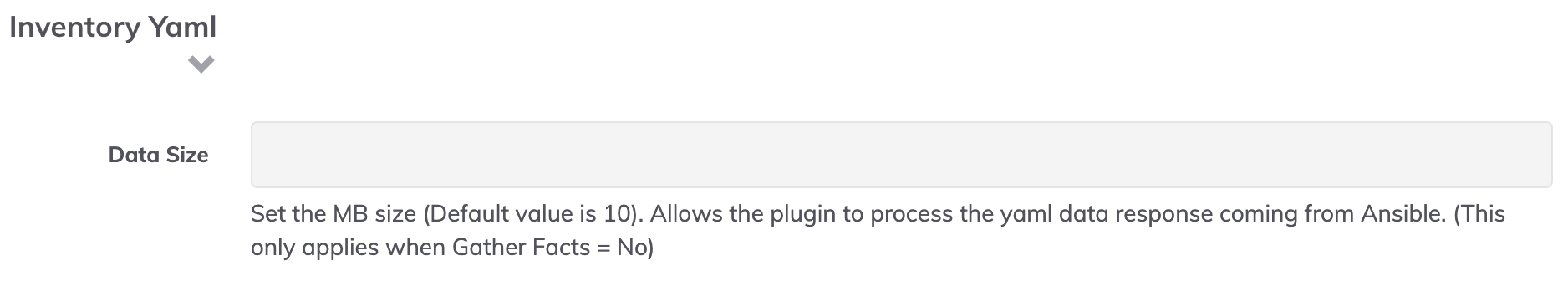 Yaml Data Size