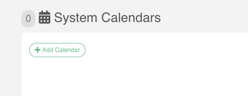 Calendars System Home