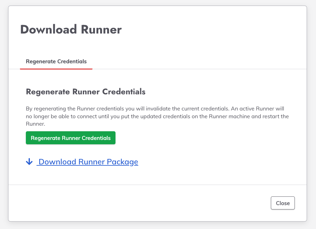 Download Runner Package