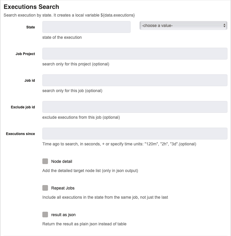 Executions Search