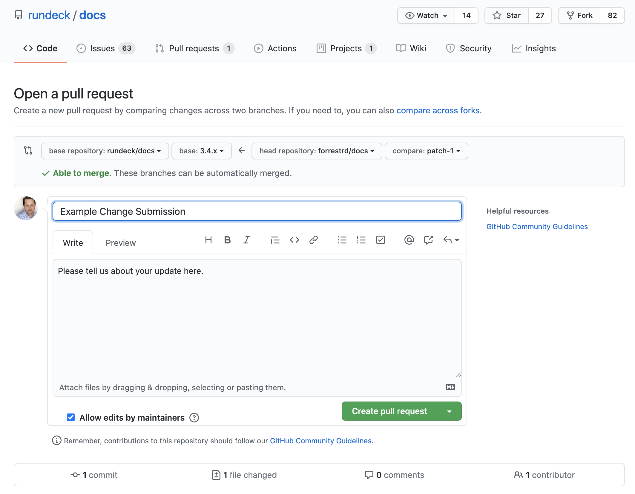 Submit Pull Request