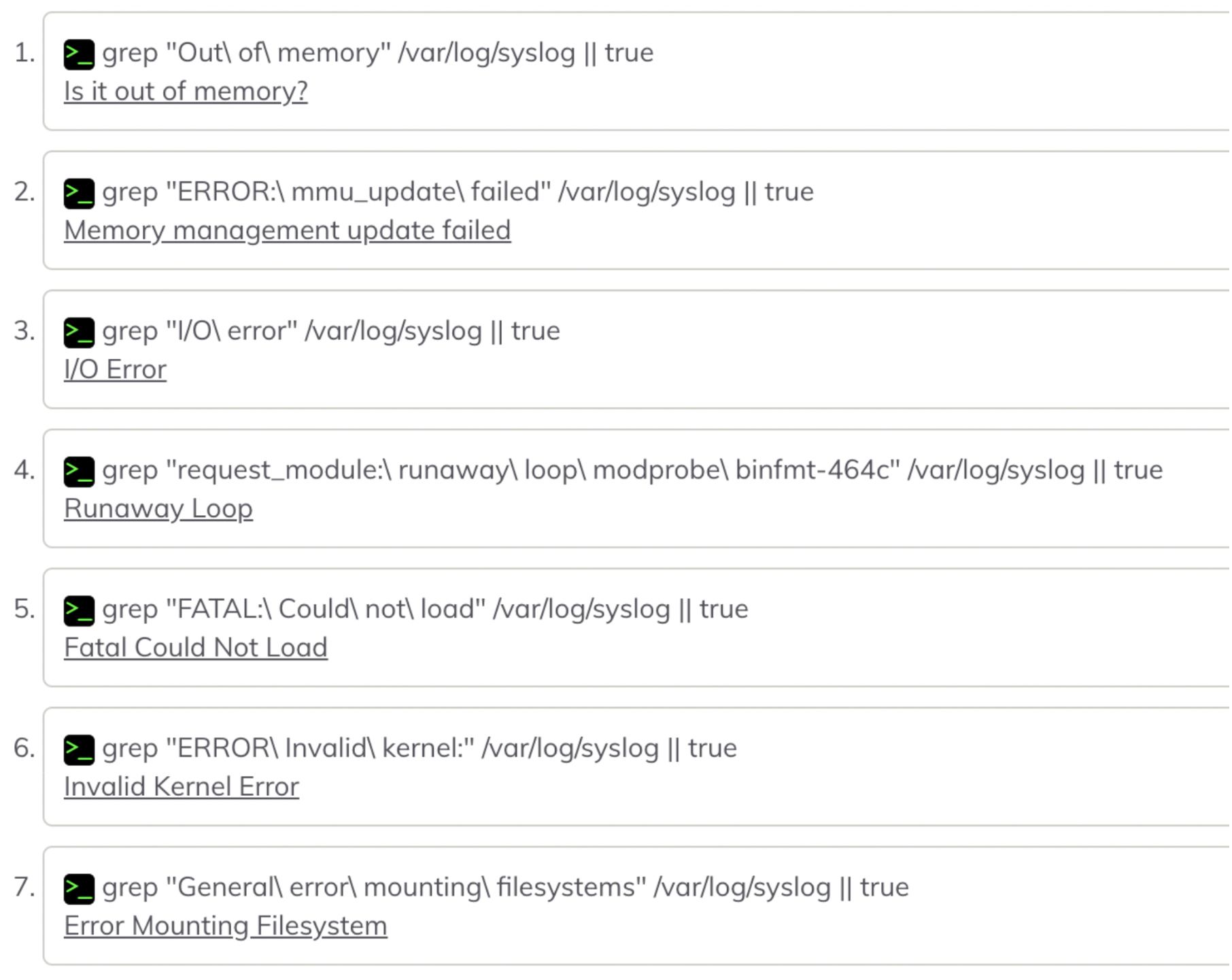 Syslog Queries For Common Errors