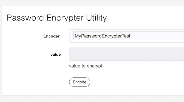 Figure: Encoders Form