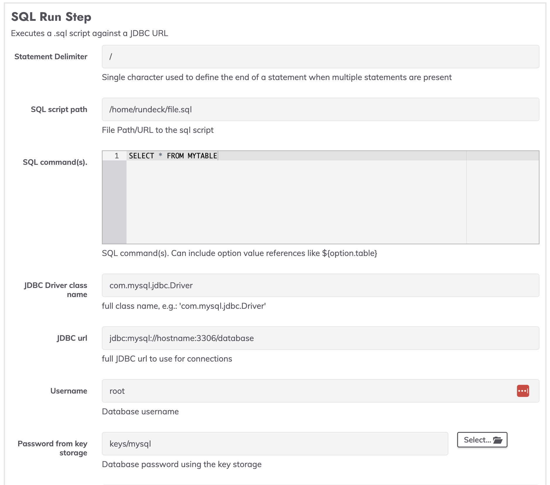 SQL Runner Plugin